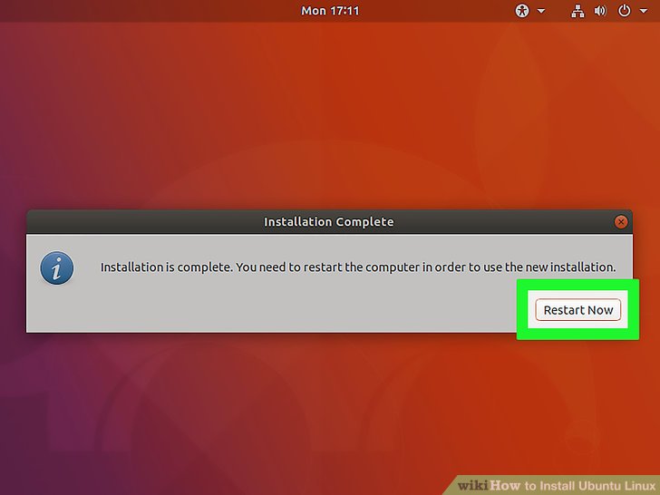 Installation of linux ubuntu step by step
